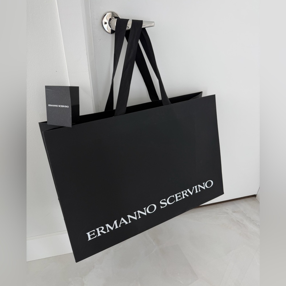 Ermanno Scervino Handsome Large Shopping Bag without Logo Receipt Holder